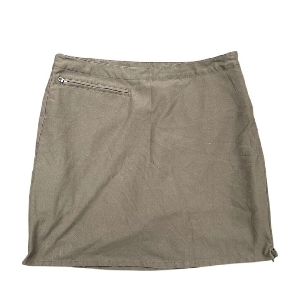 Patagonia Duway Skort Womens 8 Black Side Zip Zip Hem Zip‎ Pocket Mid Rise Skirt